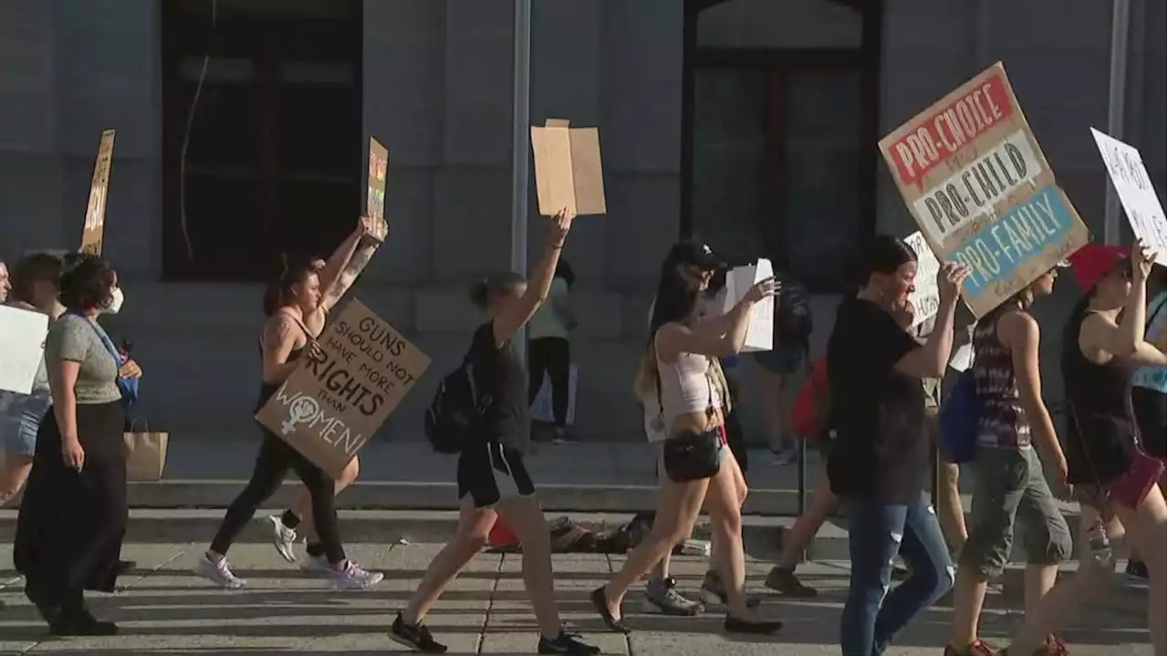 Abortion Rights Advocates Gather For Bans Off Our Bodies Protest In Philadelphia After SCOTUS Overturned Roe v. Wade