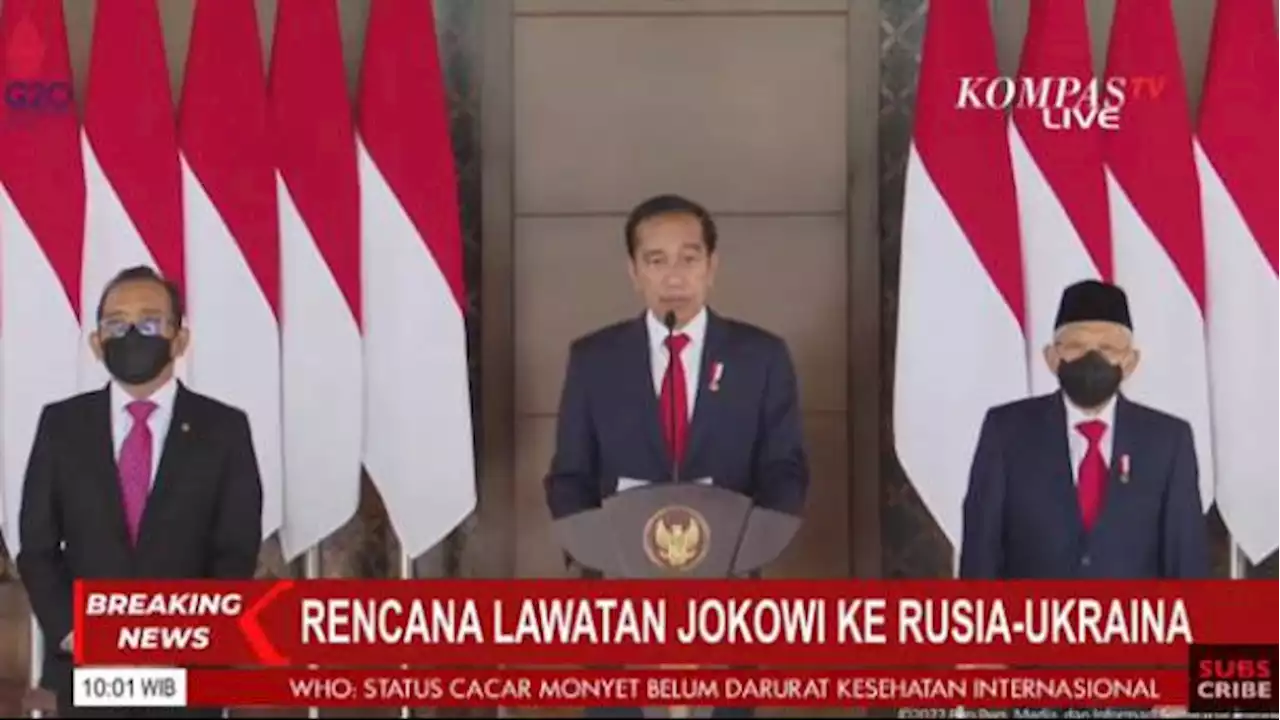 Bertolak ke Rusia dan Ukraina, Jokowi akan AJak Vladimir Putin Hentikan Perang