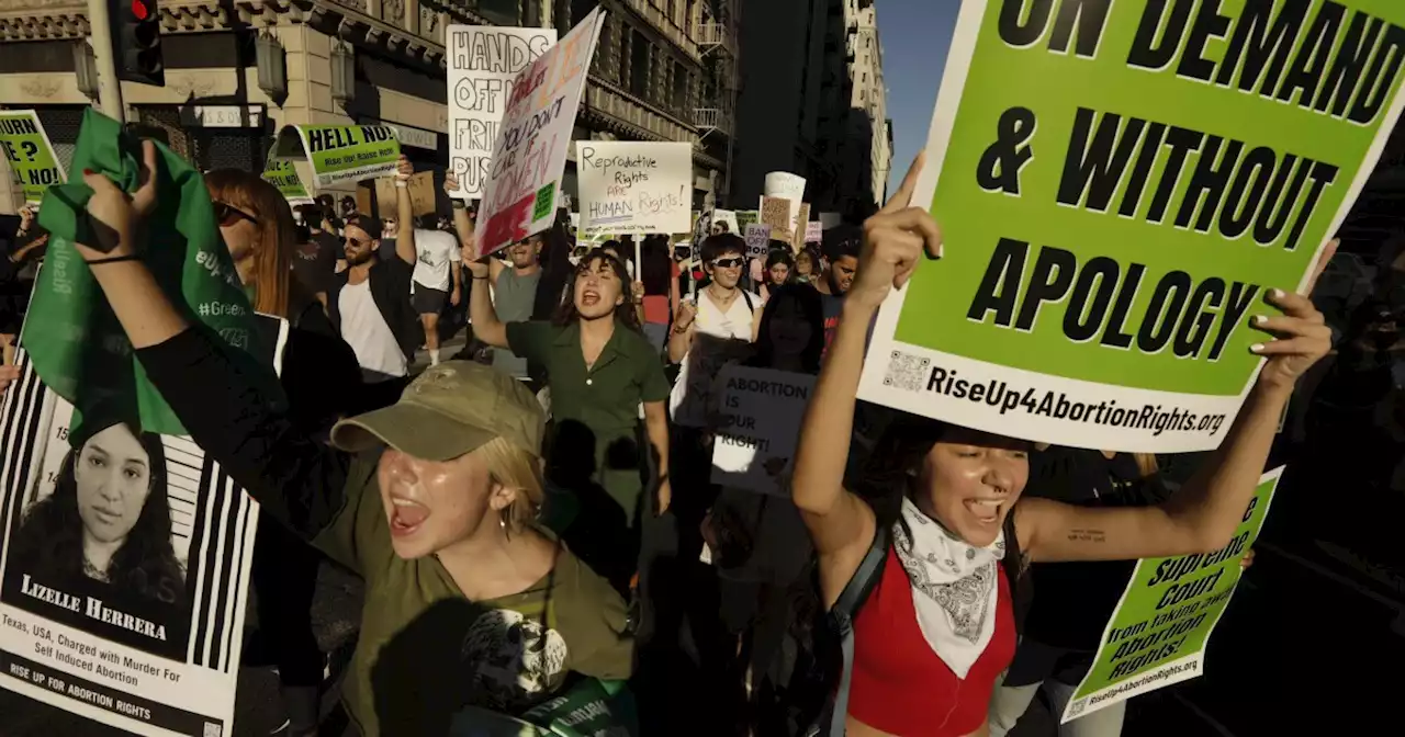 Abortion protests in and around Los Angeles