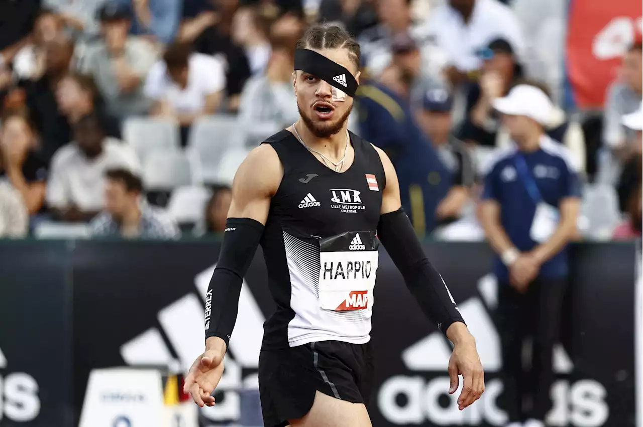 Agressé 20 minutes avant sa course, il devient champion de France du 400m haies avec un œil bandé