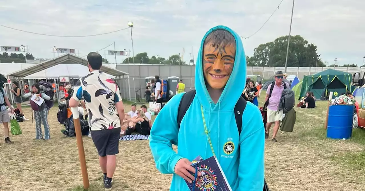 Cheeky dad sneaks overage son into Glastonbury to attend his wedding