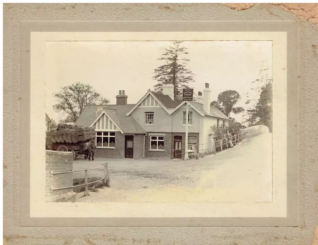 The pub once located next to a bridge by the canal