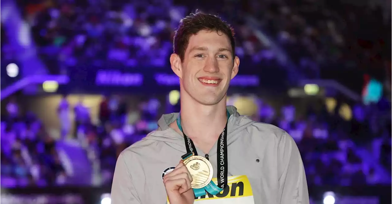 American Ress wins 50m backstroke gold after review, McIntosh takes 400m medley