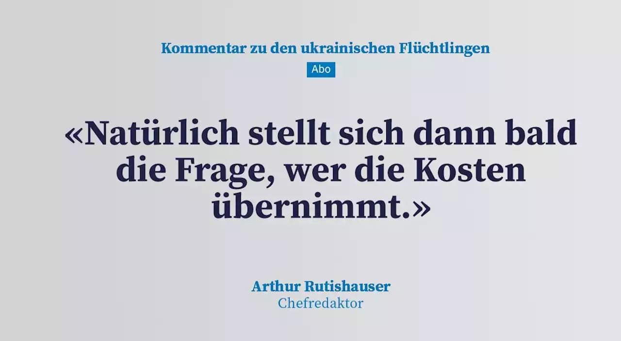 Kommentar zu den ukrainischen Flüchtlingen – Weg mit den Bürokraten