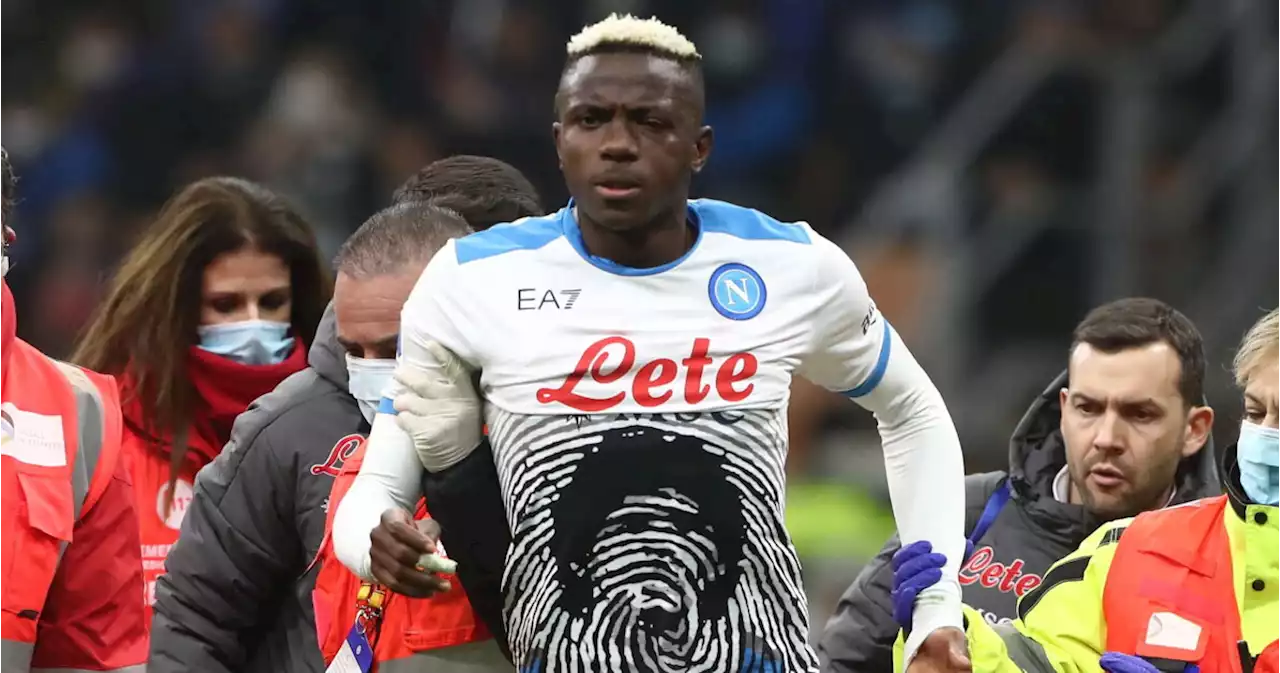 Napoli, Osimhen rivive lo scontro con Skriniar: &quot;Come un&#39;esperienza pre-morte&quot;