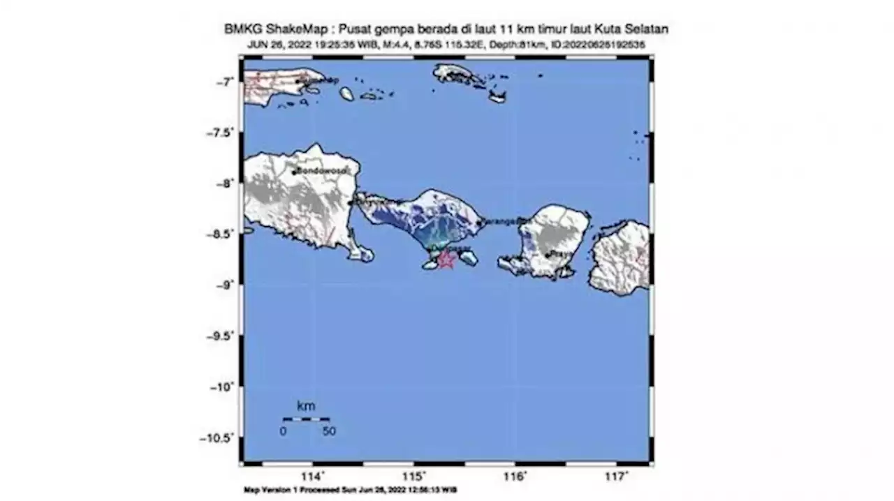 Gempa Terkini: Kuta Bali sampai Lombok Barat Bergetar Malam Ini