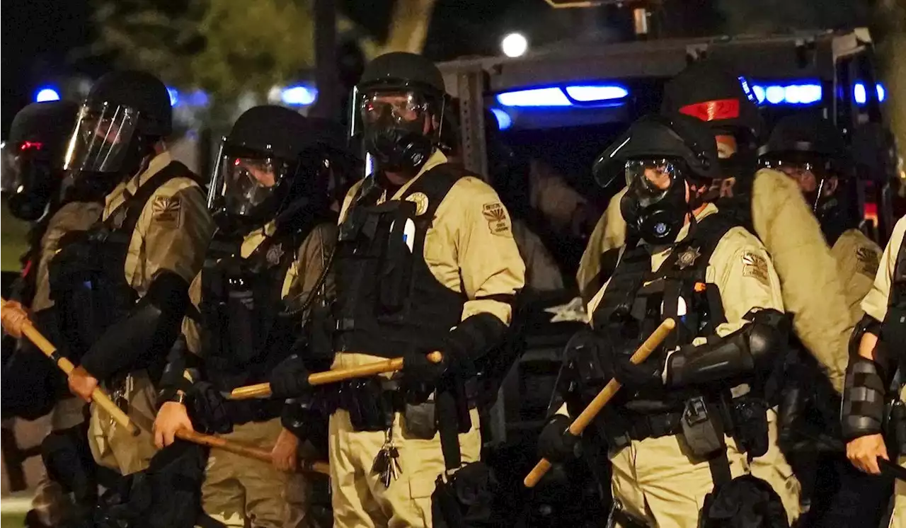 Dueling narratives of Arizona protests ended with tear gas