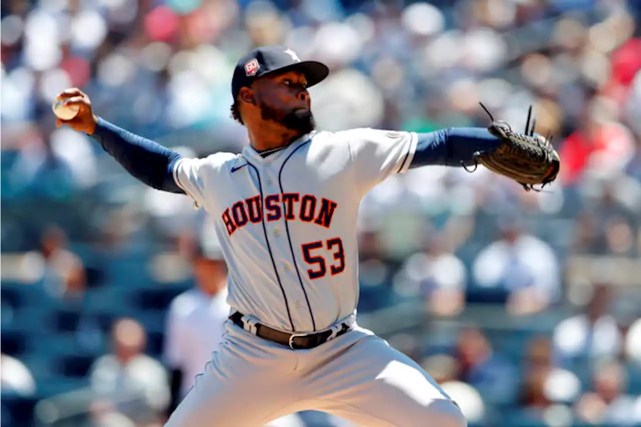 Astros 3 outs away from combined no-hitter at Yankee Stadium