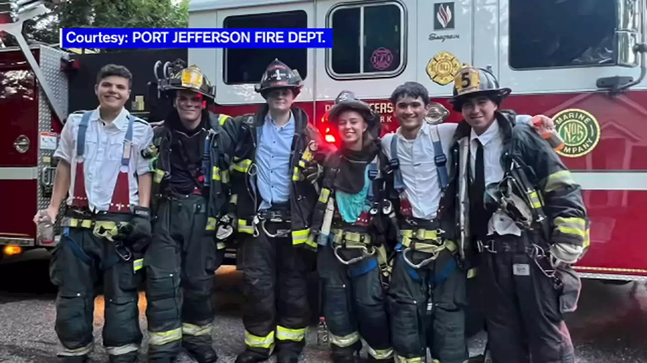 6 Long Island students rush to fight fire on graduation day