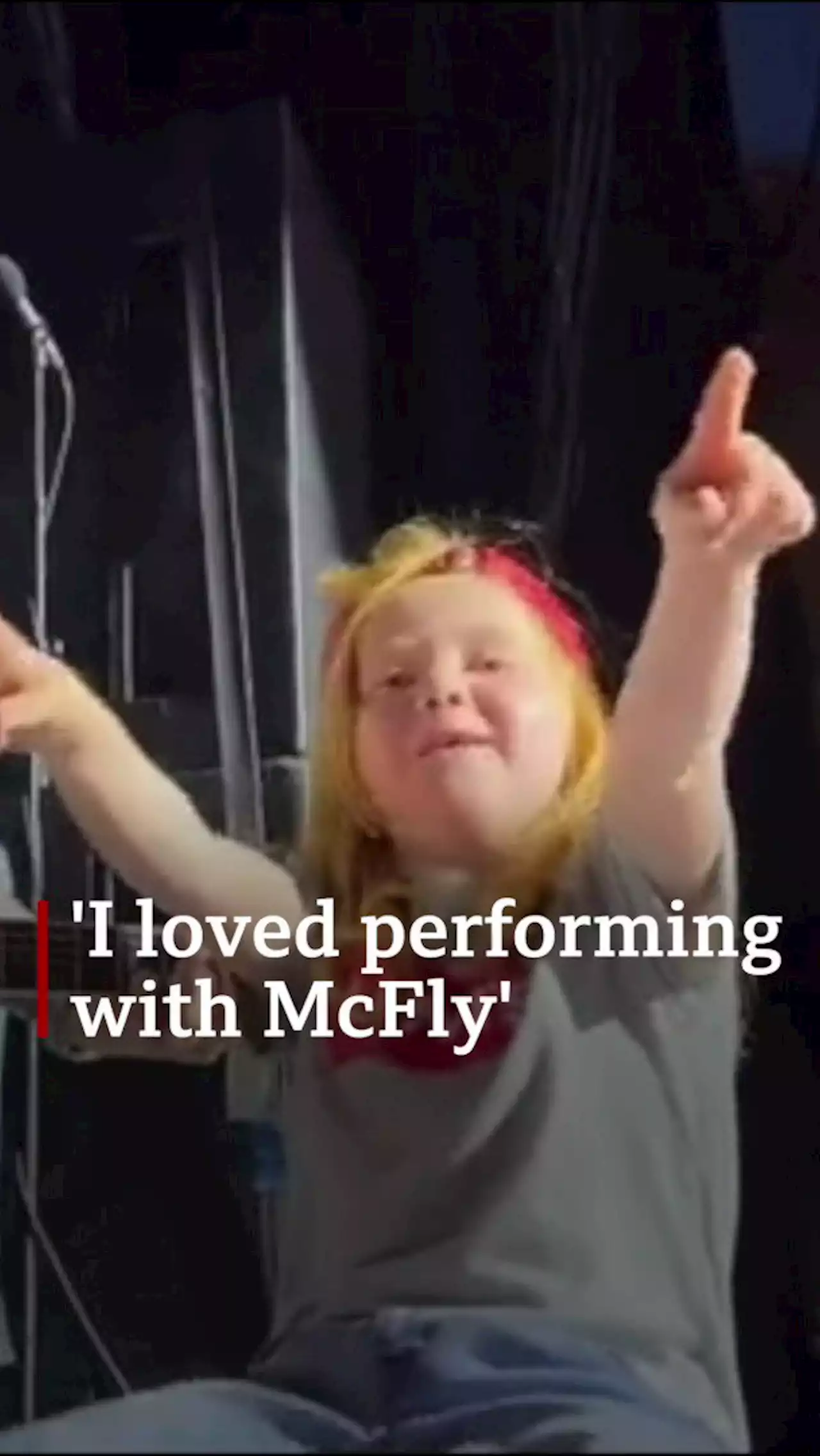 'I loved performing with McFly'