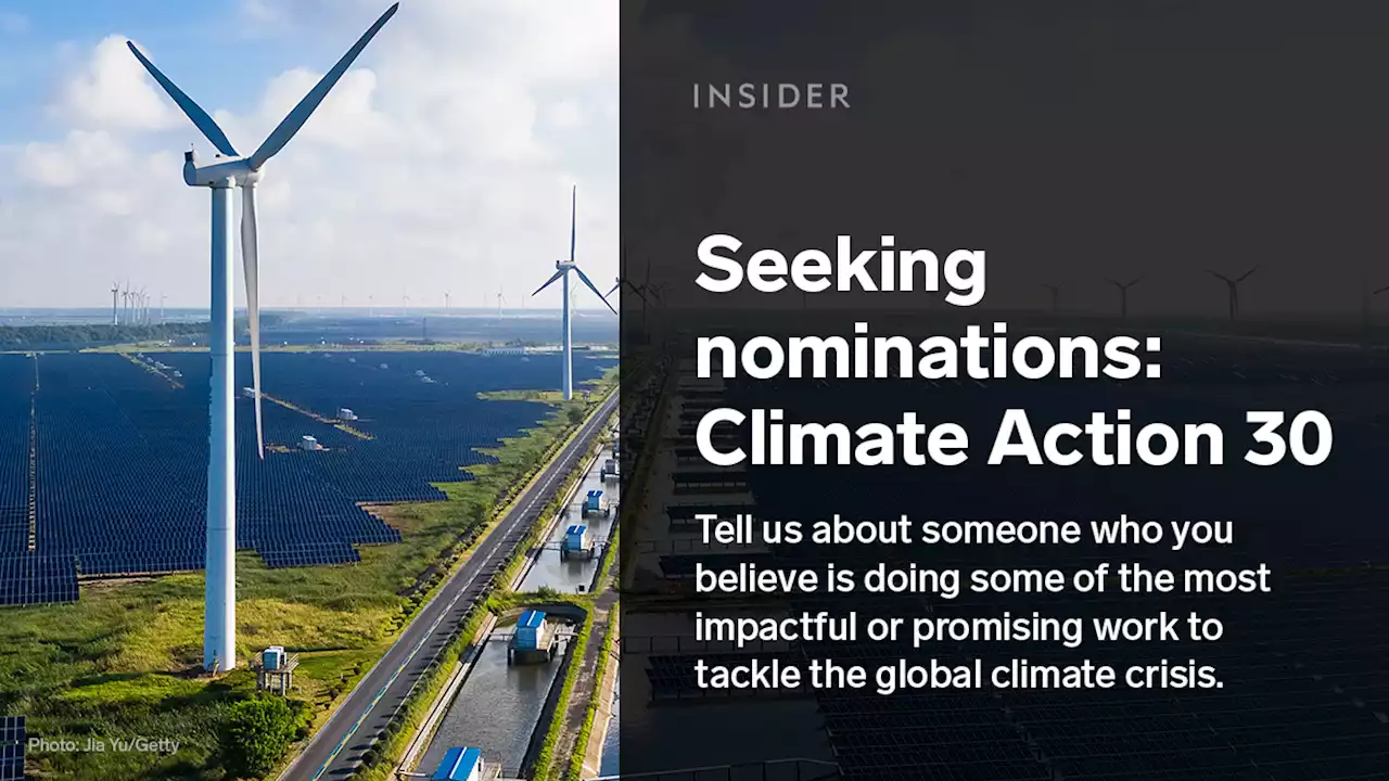 Nominate top climate influencers from around the world