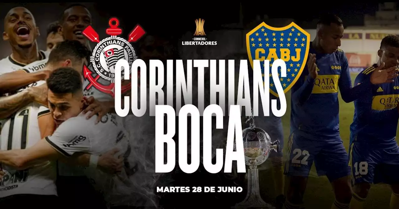 Corinthians-Boca: hora, TV y posibles formaciones