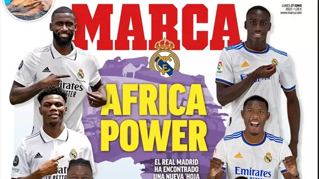 'Africa Power' : Marca crée la polémique avec sa Une très polémique le lundi 27 juin 2022