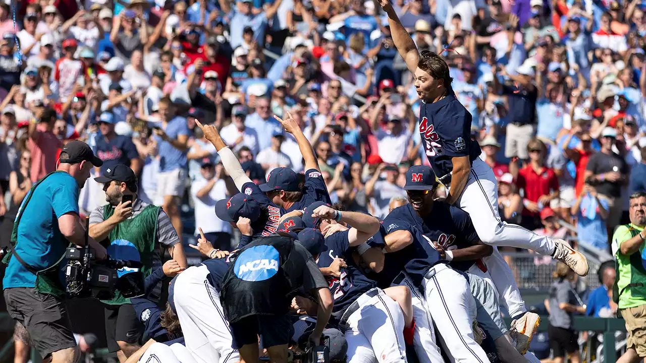 College World Series: Ole Miss wins first title, sweeping Oklahoma