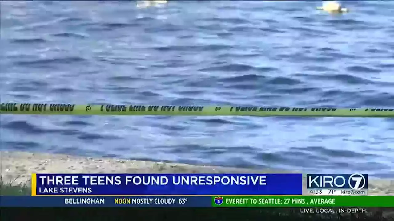 1 teen dead, 2 in critical after being found unresponsive at Lake Stevens