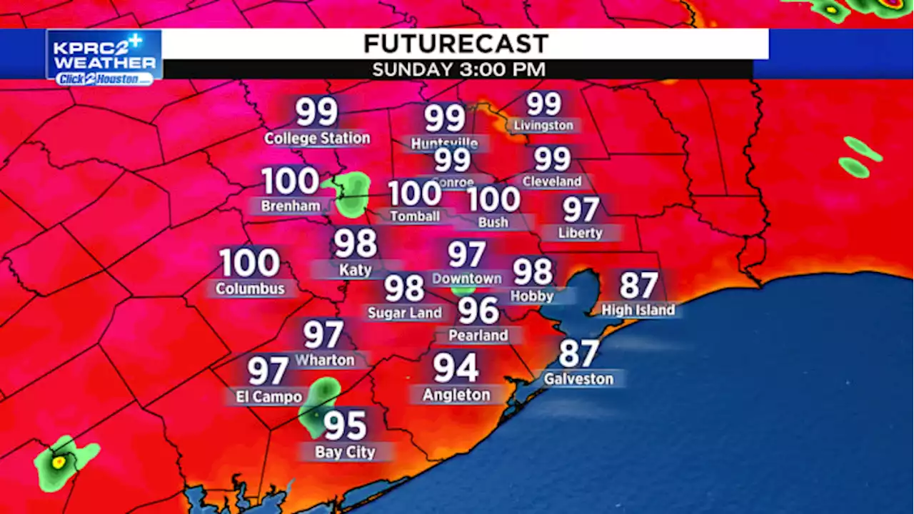 Triple digit heat through Sunday, MUCH needed rain on the way