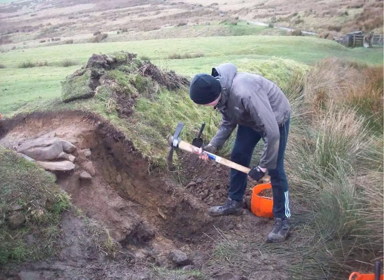 Ancient flint blades and burial mounds revealed with WWII bullets and mortars