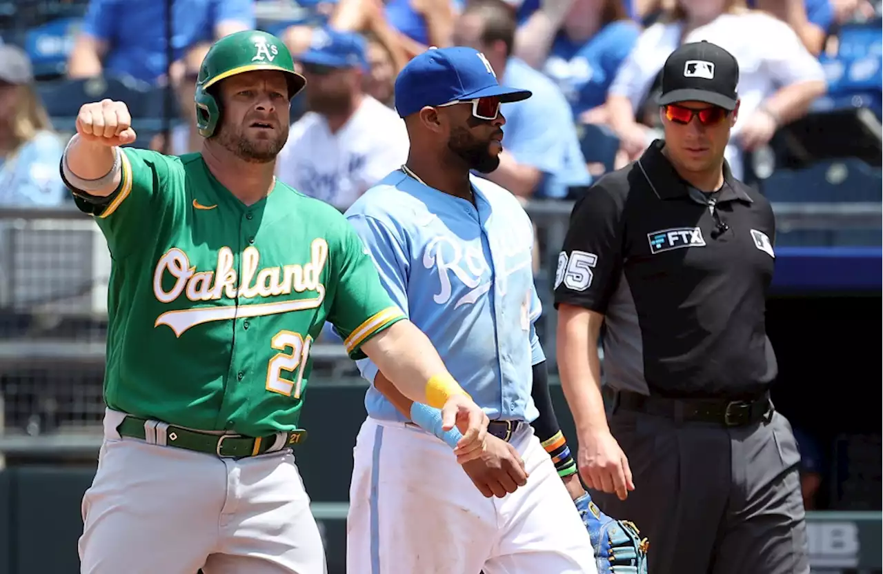 Athletics beat Royals, win back-to-back games for first time since May 23-25