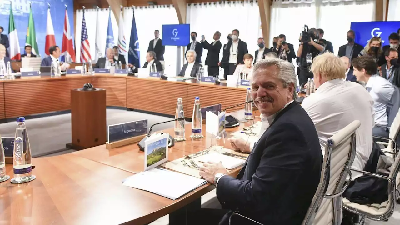 Alberto Fernández bregó en el G7 por una nueva arquitectura financiera internacional