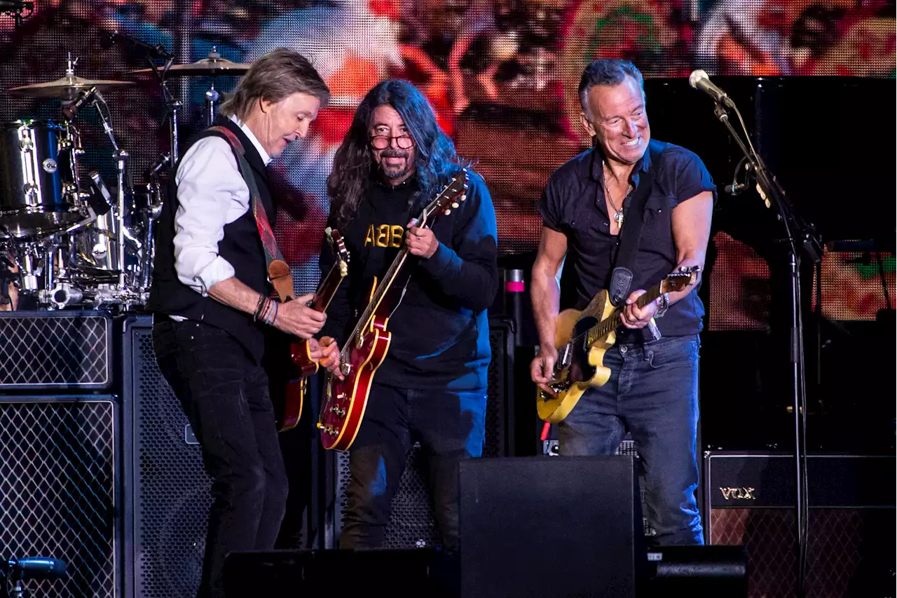 Paul McCartney Wows Glastonbury With Dave Grohl and the Boss