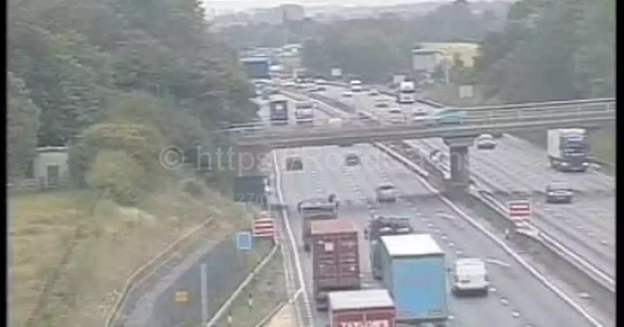 Live updates as car fire closes part of motorway