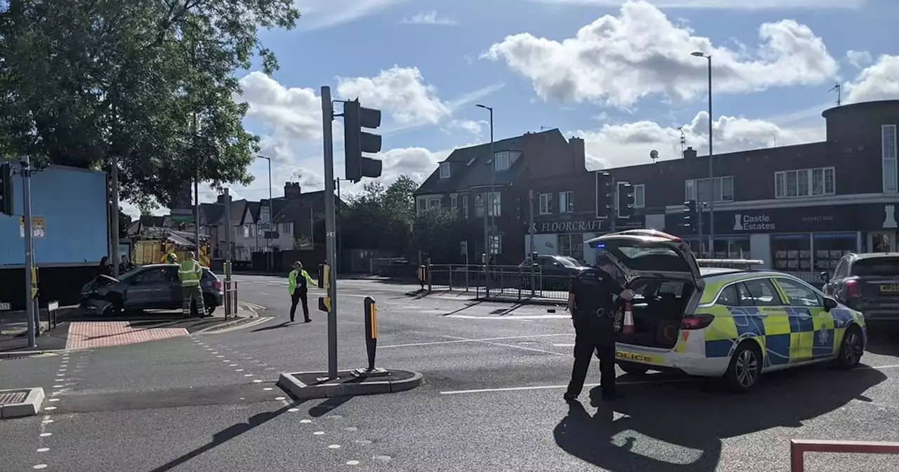 Police statement after crash closes busy road