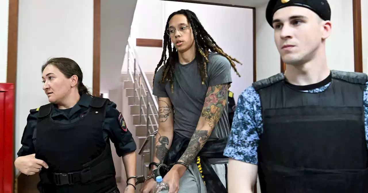 Brittney Griner Seen in Handcuffs in Russian Court