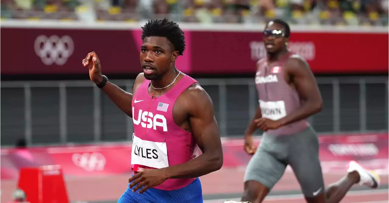 Lyles overcomes teenager Knighton, Steiner stuns again to win 200m