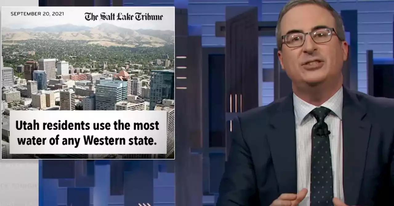 John Oliver mocks Utah, Gov. Cox and the Jazz Bear in a segment about water