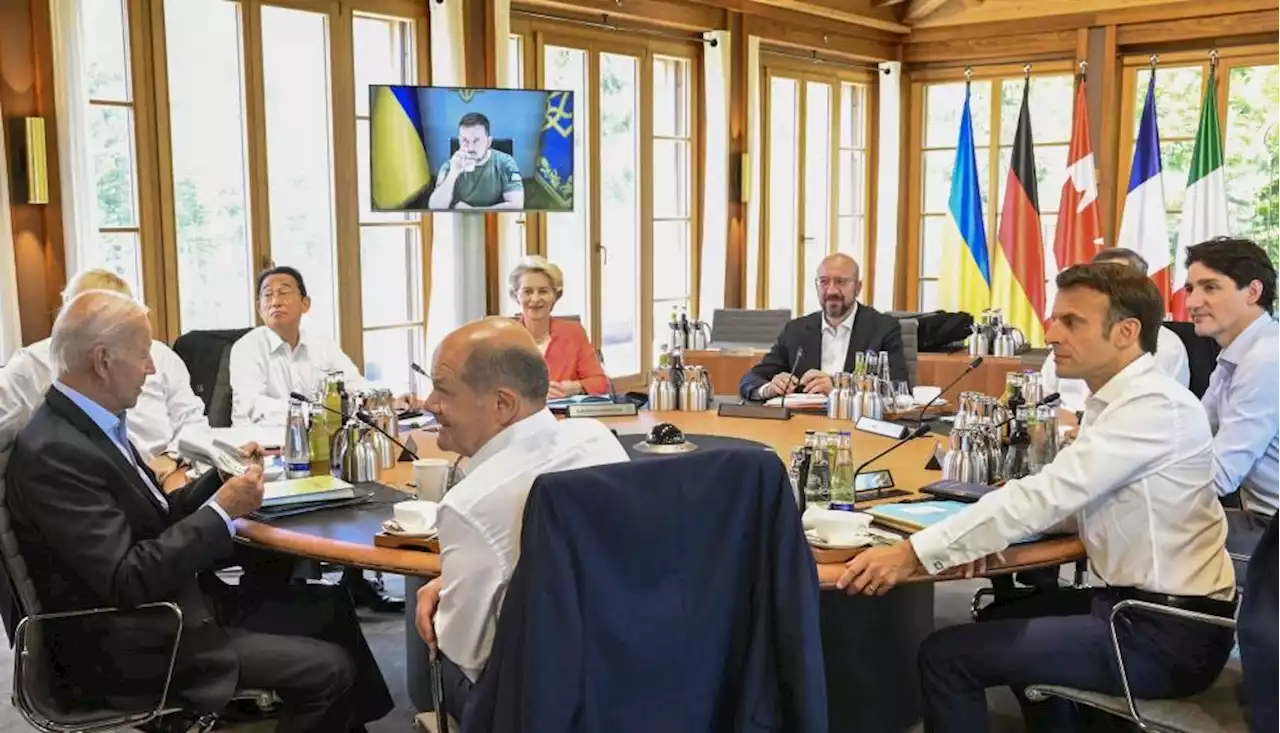 G7 leaders confer with Zelenskyy, prep new aid for Ukraine