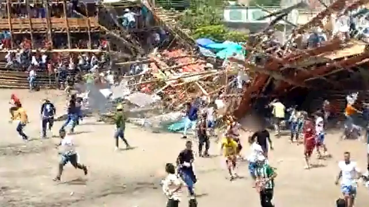 At least 4 dead and 500 hurt as stands collapse during bullfighting festival