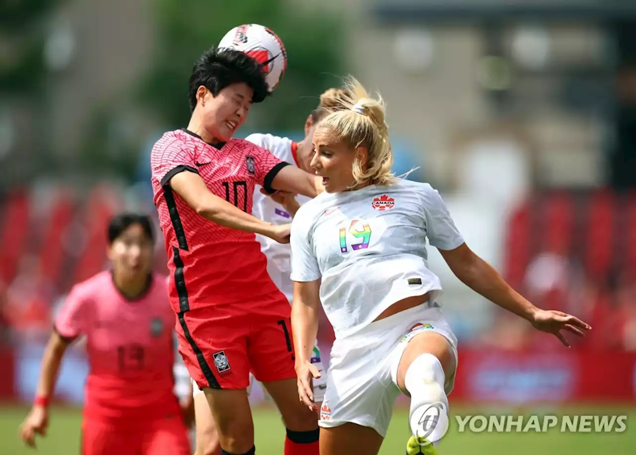 한국 여자축구, '도쿄 금메달' 캐나다와 0-0 무승부 '선전' | 연합뉴스