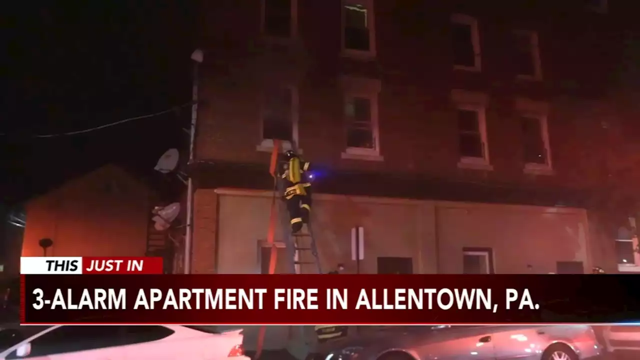 Firefighters rescue residents, pets from 3-alarm apartment fire in Allentown