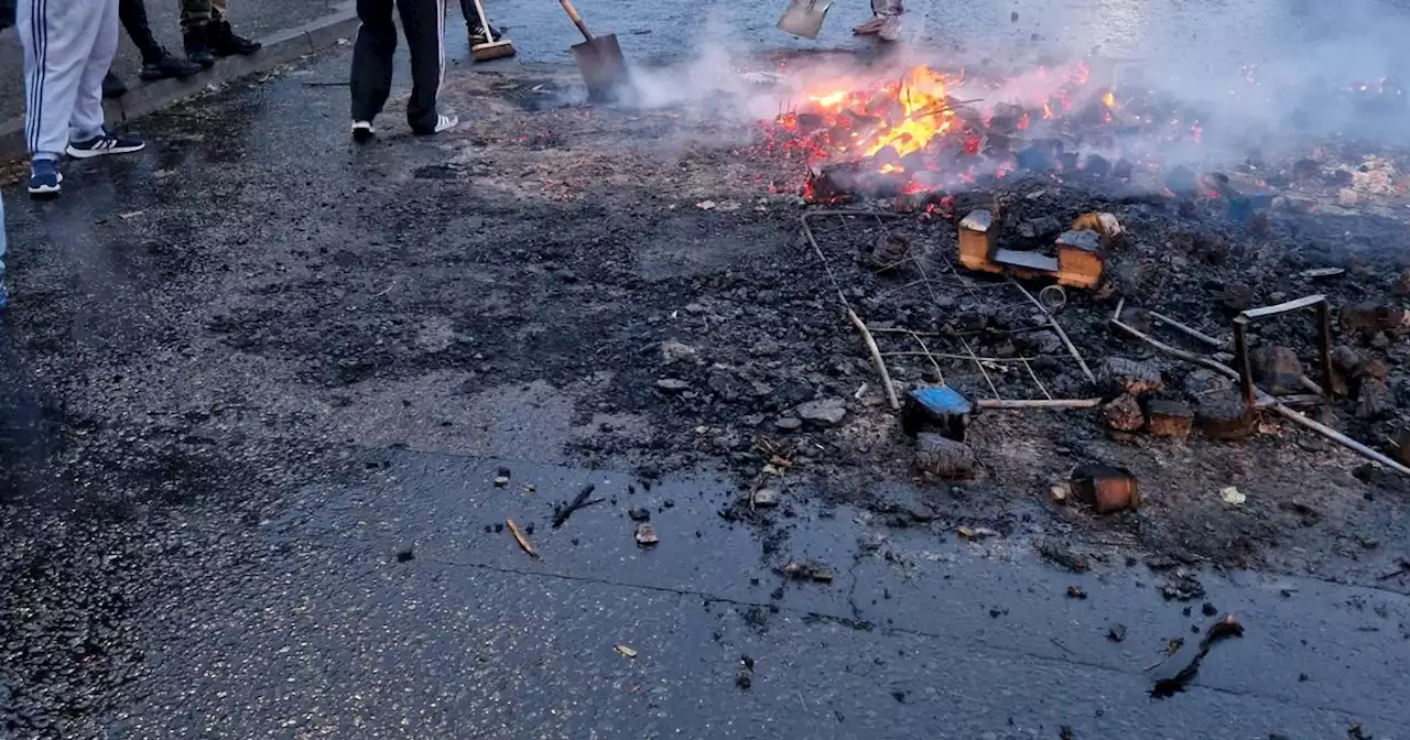 Fire service flee after being 'attacked by youths' over lifted bonfire materials