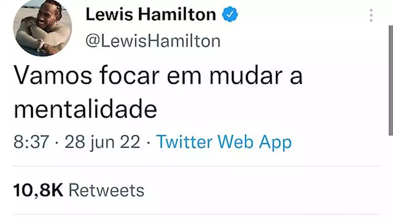 Hamilton rebate menção racista de Nelson Piquet