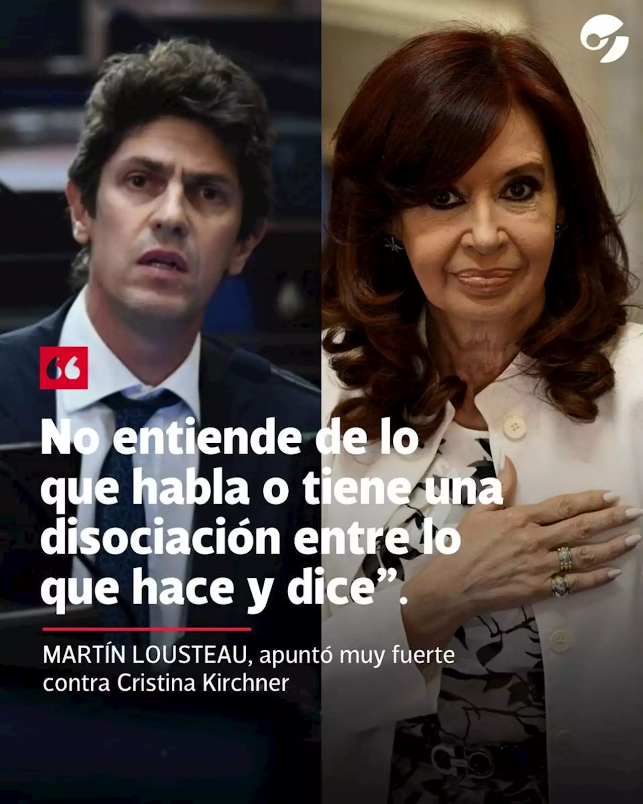 Martín Lousteau, muy fuerte contra Cristina Kirchner: 'No entiende de lo que habla o tiene una disociación entre lo que hace y dice'