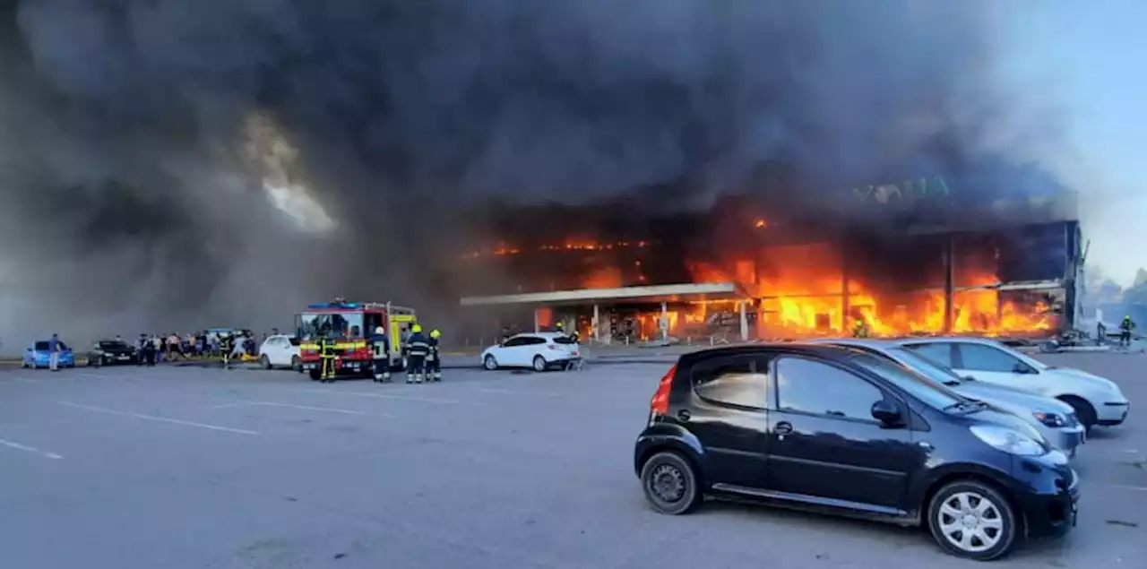 UKRAINE UPDATE: 28 JUNE 2022: Shopping mall engulfed in flames after deadly Russian missile strike; Nato to boost high-readiness force