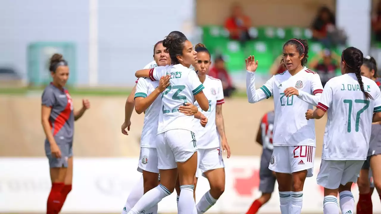 México vuelve a golear a Perú de cara al Campeonato Concacaf W