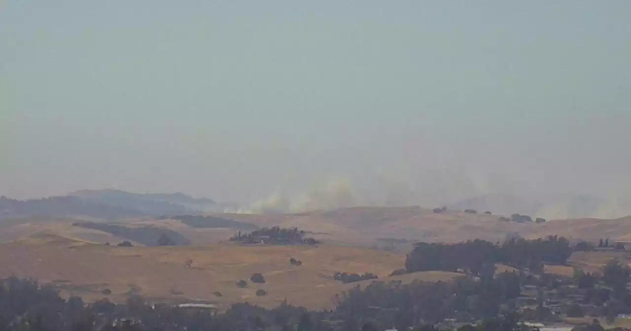 Crews make progress on brush fire west of Petaluma in Sonoma County