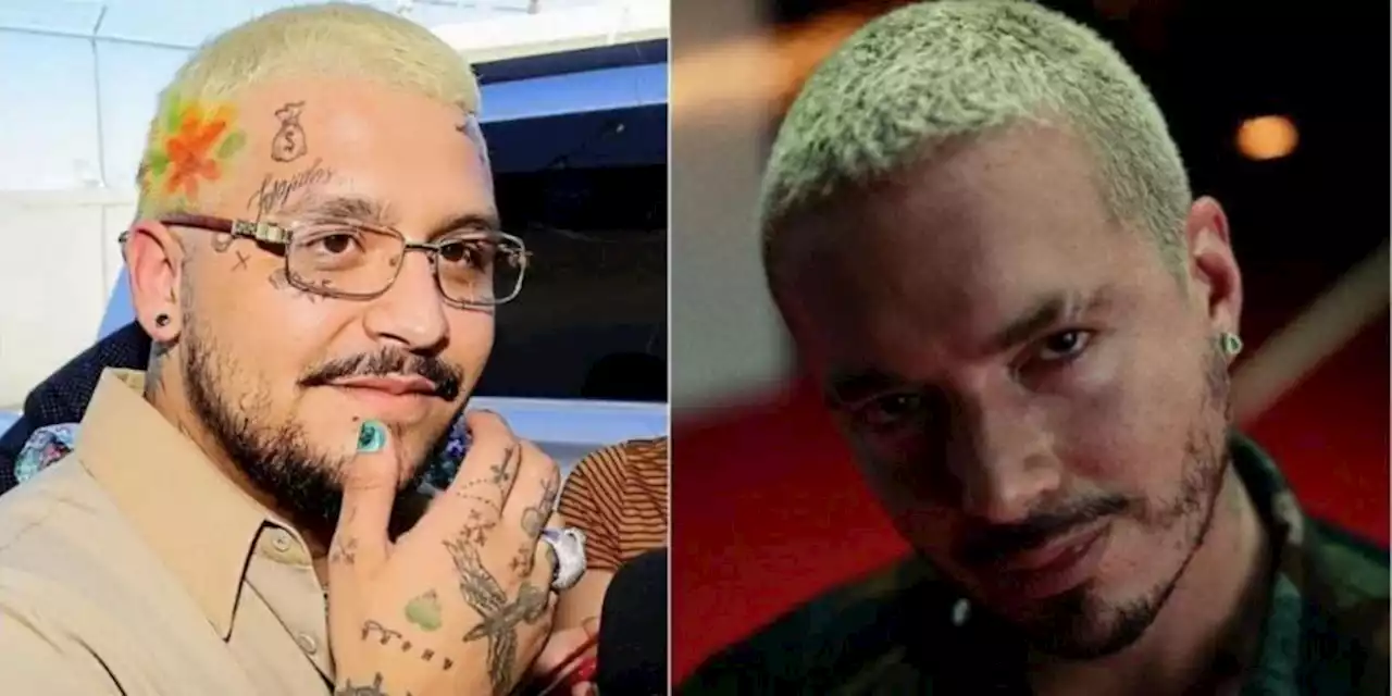 Christian Nodal y J Balvin se vuelven a copiar el look; lucen el cabello verde (FOTOS)