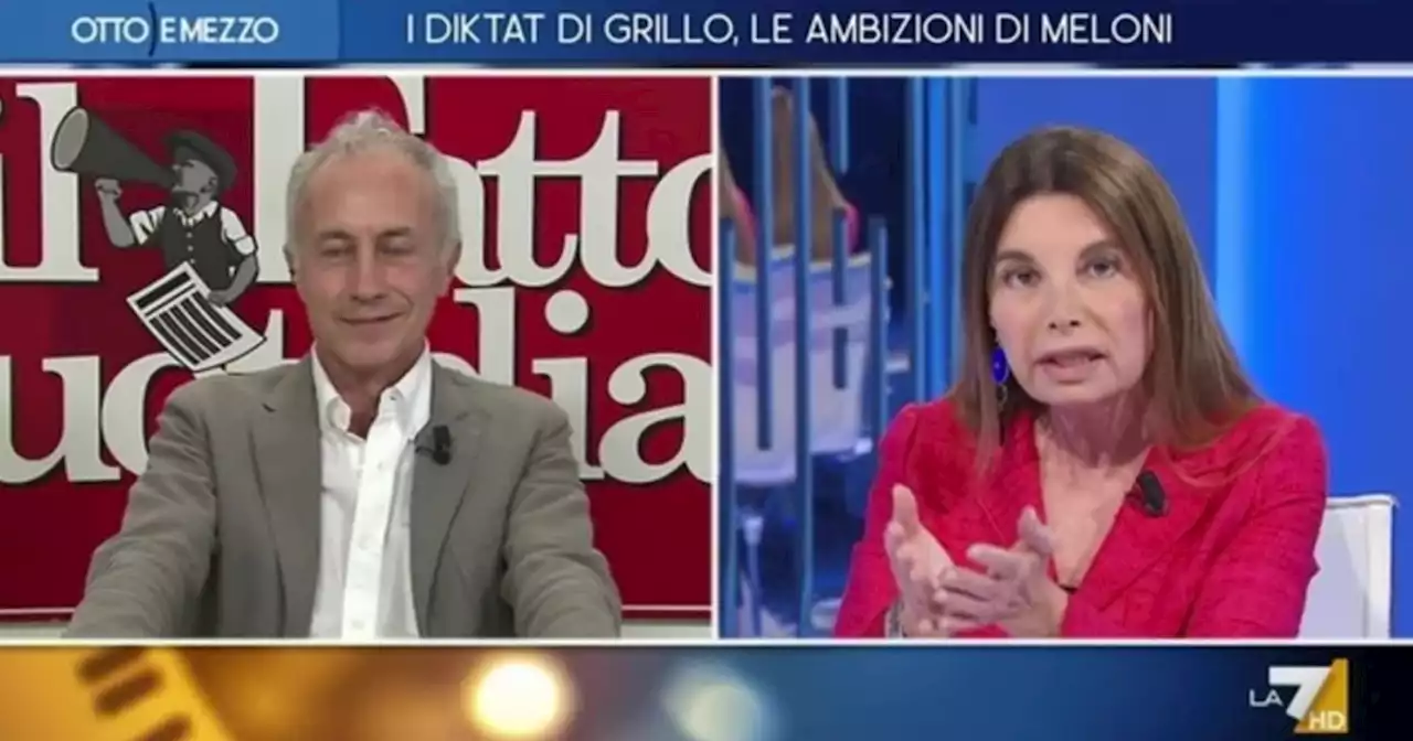 Otto e Mezzo, Marco Travaglio al veleno con la Sattanino: una frase lo fa sbroccare