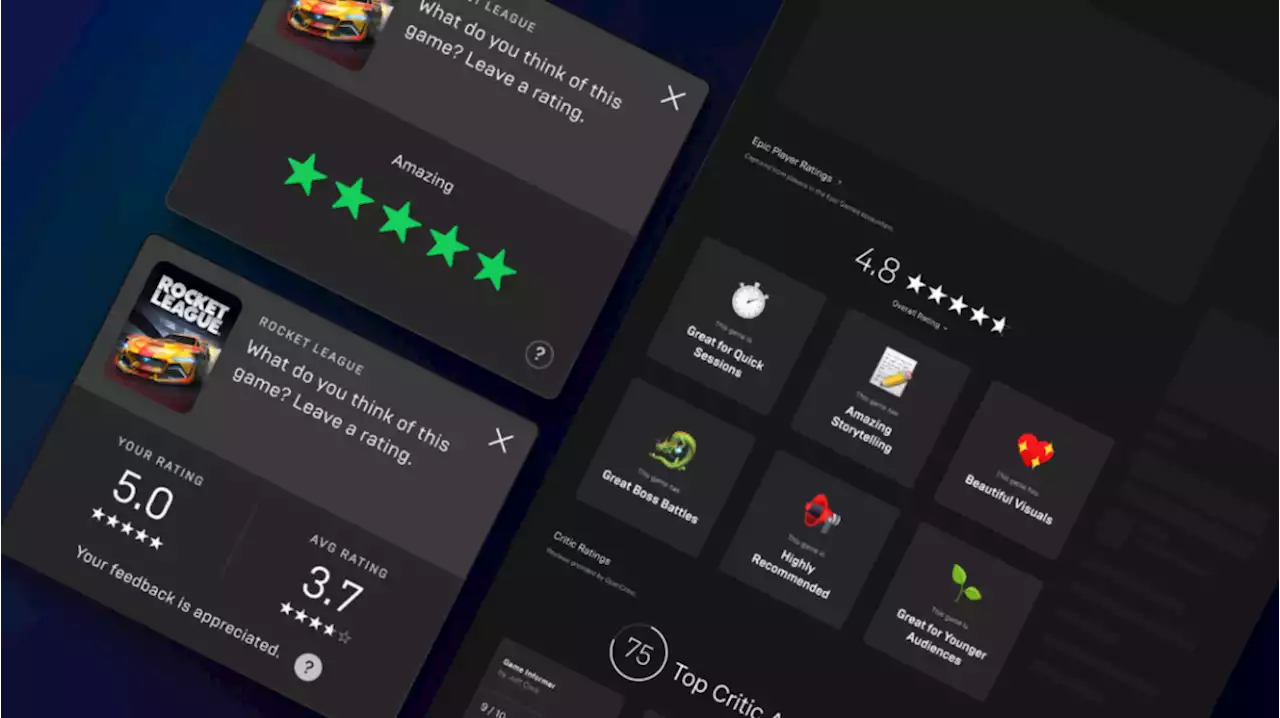 Epic Games Store introduces rating system designed to stop review-bombing