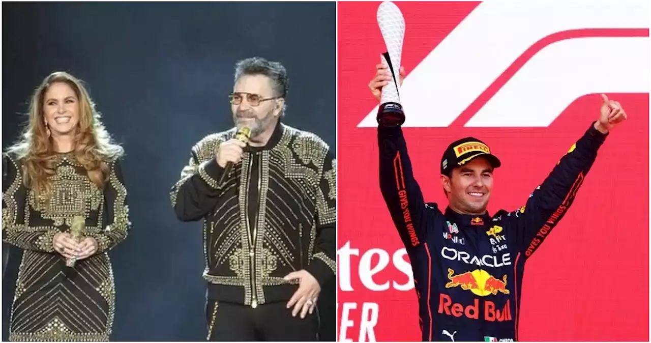 Lucero y Mijares rinden homenaje al “Checo” Pérez durante su concierto de Guadalajara