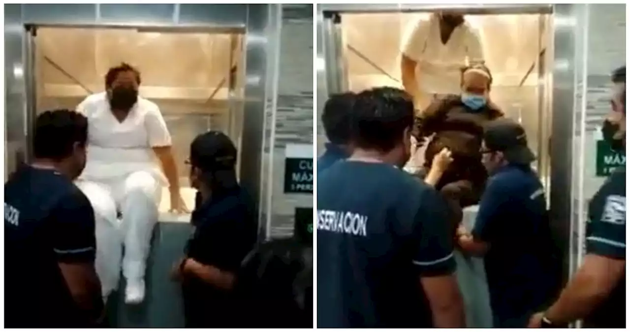 VIDEO: Elevador de hospital del IMSS en Puebla vuelve a tener fallas tras accidente