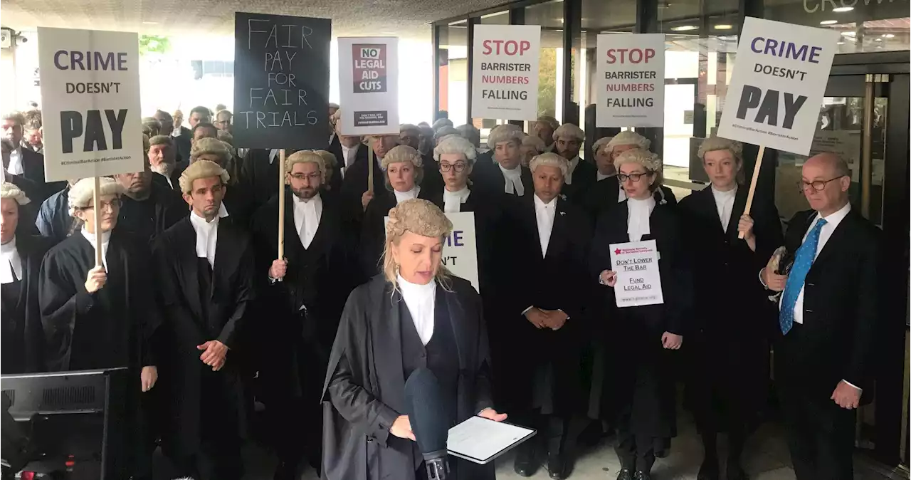 Barristers on strike 'frustrated' as court cases allowed to go ahead without them