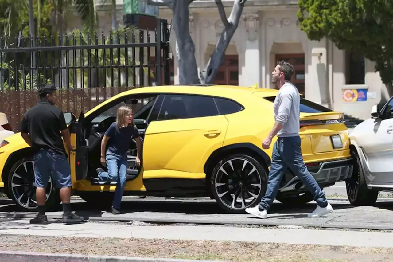 ‘My bad, Dad’: Ben Affleck’s 10-year-old son backs Lambo into BMW