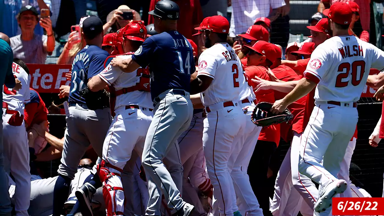 MLB Suspends 12 Players, Coaches For Wild Brawl At Mariners Vs. Angels Game