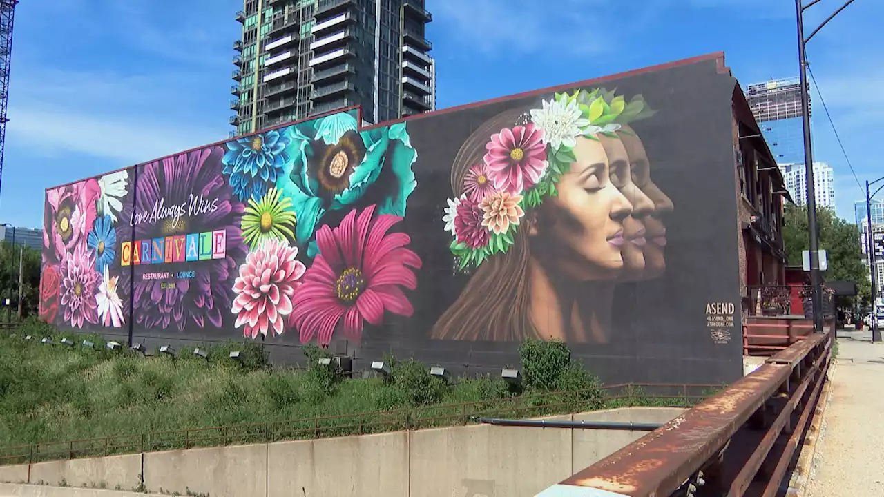 Big Mural With a Big Message: Artist Asend on ‘Love Always Wins’