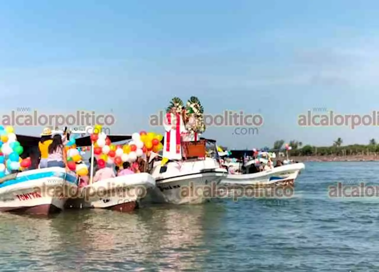 San Pedro por el río Tuxpan; pescadores celebran a su Patrono