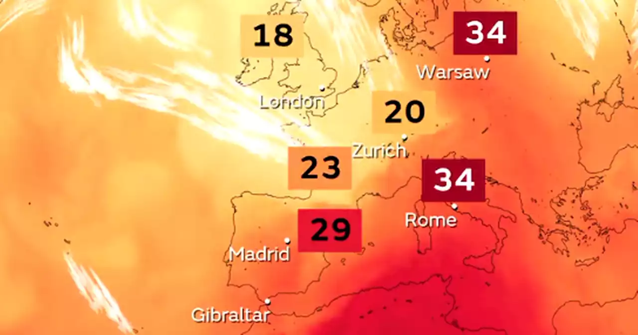 Scotland could bake in early July heatwave as map shows hot air over Europe